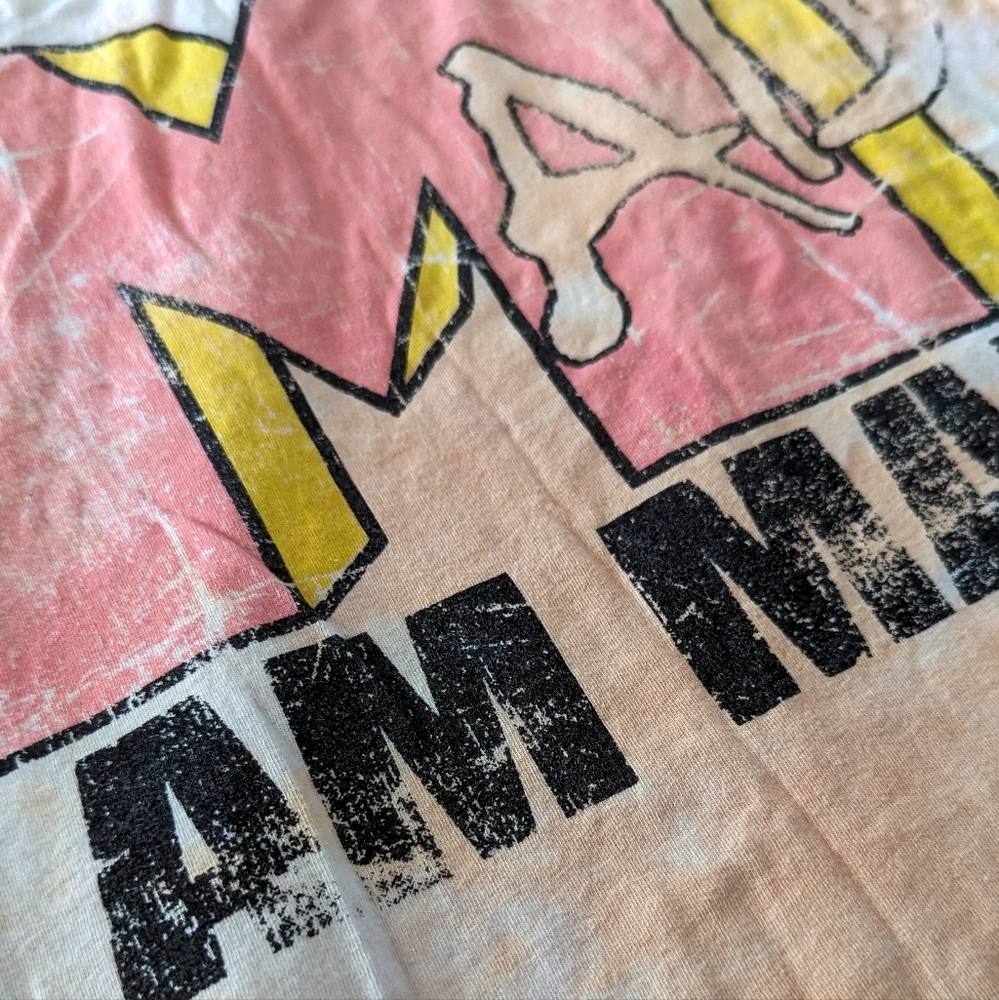 🤘 Retro MTV Style "I AM MAD" Acid Wash Tie Dye Tank Top